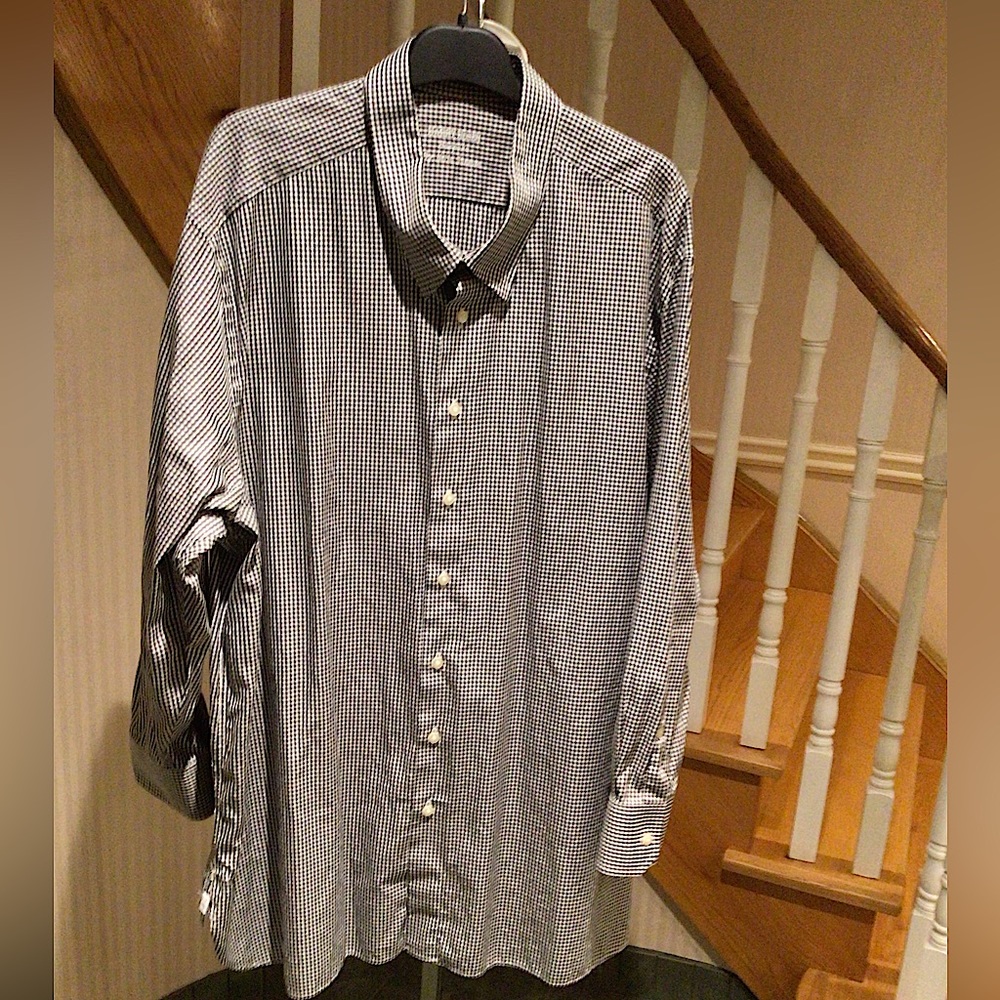 Harry Rosen Bespoke by Nello Sansone men’s collared casual buttondown s…